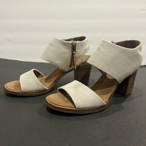 Tom’s Majorca Cutout Block Heeled Sandals, 7M